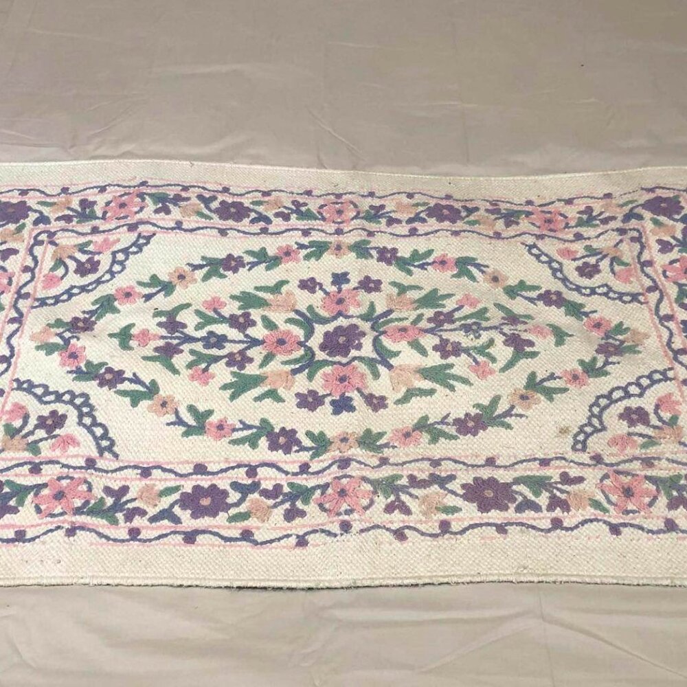 Homespun weave throw rug - Picture 3 of 7
